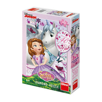 Sofie první a jednorožec: diamond puzzle 200 dílů Sofie první a jednorožec: diamond puzzle 200 dílů