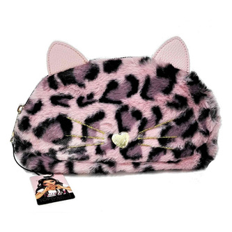Kosmetická taška Top Model, Leopardí vzor, barva růžová, kočičí ouška, 10066221