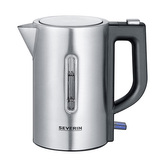 Rychlovarná konvice Severin, WK 3647, cestovní, 0,5 L, nerez ocel, otevírací tlačítko, pojistka proti přehřátí, automatické vypnutí párou, protiskluzové nožičky, duální napájení, 1100 W
