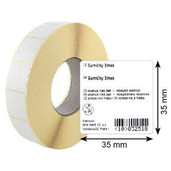 Štítek na produkt CZ, SK velký, 4000 ks, Rozměry: 35 x 35 mm/76 mm