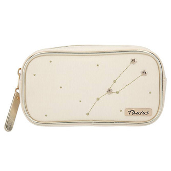Kosmetická taška Top Model, Béžová, znamení Taurus (Býk)