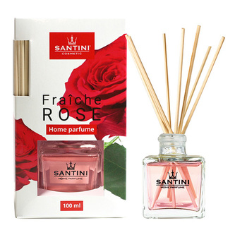 Aroma difuzér Santini, Růže, 100 ml, 10 ks stébel