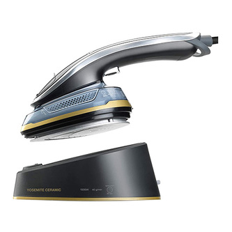 Žehlička Solac, PC1510, parní, vertikální a horizontální, rychlý start, 3 úrovně teploty a páry, keramická žehlící plocha, digitální obrazovka, Lock systém, automatické vypnutí, příslušenství