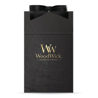 Dárková krabička WoodWick, Barva černá se stuhou