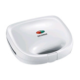 Sendvičovač Severin, SA 2971, trojúhelníkové plochy, izolovaný plášť a rukojeť, desky s nepřilnavým povrchem, regulátor teploty fixně nastavení, uskladnění ve vertikální poloze, 600 W