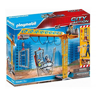Stavební jeřáb Playmobil, Stavba, 80 dílků
