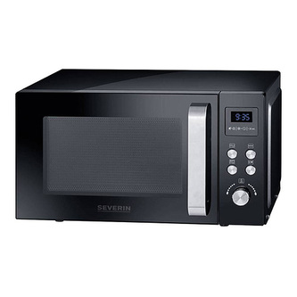 Mikrovlnná trouba Severin, MW 7750, 2 v 1 s grilem, LED dotykový displej, 10 úrovní, 8 programů, 20 L, hodiny, bezpečnostní pojistka, 800/1000 W