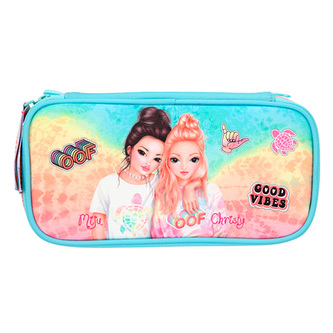 Penál Top Model, Miju a Christy, duhový, světle modrý