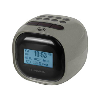 Rádiobudík Trevi, RC 80D2 DAB MTG, DAB, DAB+, FM s RDS, LED displej, funkce SLEEP, funkce SNOOZE, duální napájení