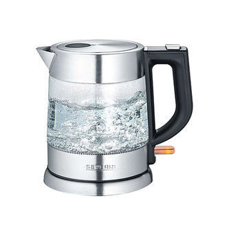 Skleněná konvice SEVERIN, WK 3468 - rychlovarná konvice skleněná, kompaktní, objem 1 litr, 2200 W