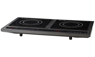 NEDIS indukční vařič/ 2 zónový/ výkon 3400 W/ ochrana proti přehřátí/ časovač/ dětská pojistka/ LCD