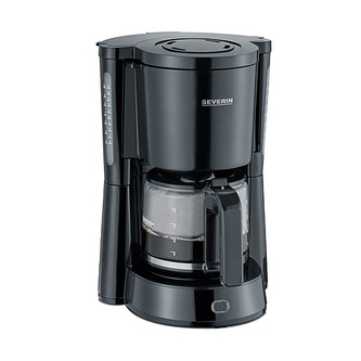 Kávovar Severin, KA 4815, kávovar TYPE, lakovaná nerez ocel, uzávěr proti kapání, výklopný filtr 1 x 4, skleněná konvice, ukazatel hladiny vody, automatické vypnutí, kapacita 10 šálků, 1000 W
