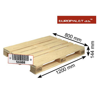 EUR/A - nová, Rozměry: 1200 x 800 x 144 mm