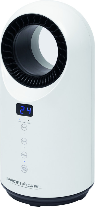 Horkovzdušný ventilátor, PC HL 3086, keramický, oscilace, dotykový panel, LED, časovač, dálkové ovládání, ochrana proti přehřátí, 1500 W