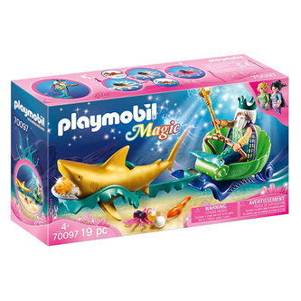 Král moří se žraločím kočárem Playmobil, Mořské akvárium, 19 dílků