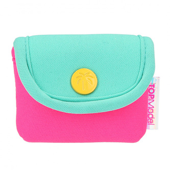 Mini pouzdro Top Model, Pastelové barvy, na magnet, s gumou, 9 x 8 x 3,5 cm