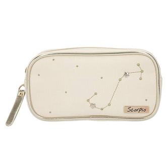 Kosmetická taška Top Model, Krémová, znamení Scorpio (Štír)