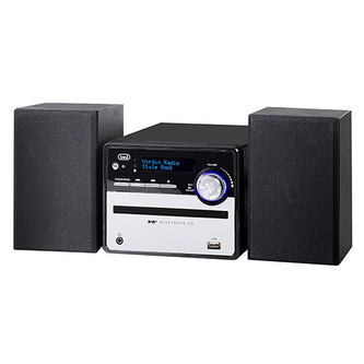 Mikrosystém Trevi, HCX 10D6 DAB, numerický displej, PLL FM, DAB, DAB+, CD/MP3 přehrávač, Bluetooth, USB vstup, dálkové ovládání