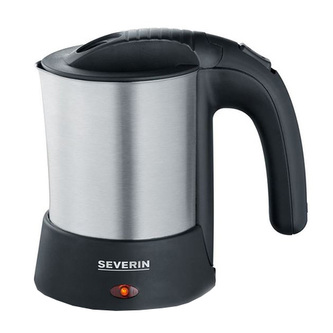 Cestovní varná konvice Severin, WK 3646, 1000 W, 0.5 l, duální napěrí 115/230 V, 2 cestovní šálky