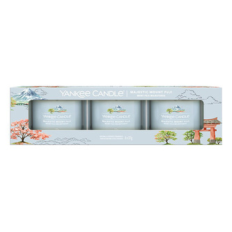 Sada votivní svíček Yankee Candle, Majestátní hora Fuji, 3 x 37 g