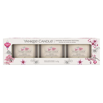 Sada votivní svíček Yankee Candle, Festival sakury, 3 x 37 g