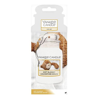 Osvěžovač do auta Yankee Candle, Jemná přikrývka, 1x papírová visačka