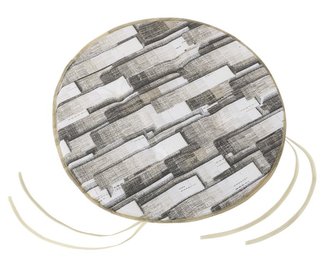 Sedák EMA kulatý hladký - obklady šedé - průměr 40 cm, výška puru 2 cm