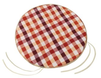 Sedák EMA kulatý hladký - kostka terra - průměr 40 cm, výška puru 2 cm