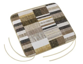 Sedák EMA hladký - dlaždice hnědobéžové - 40x40 cm, hladký