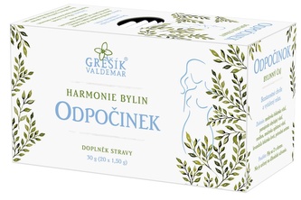 Grešík Odpočinek Harmonie bylin 20 x 1,5 g přebal