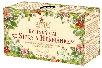 Grešík Se šípky a heřmánkem 20 x 1,5 g