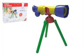 Cool Science Teleskop/Dalekohled 15x s příslušenstvím plast v krabici 33x27cm