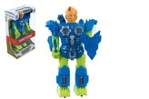Robot chodící plast 30cm na baterie se zvukem se světlem v krabici