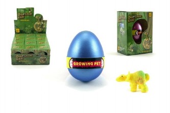 Dinosaurus líhnoucí a rostoucí z vajíčka v krabičce 8x10cm