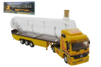 Stavebnice Monti 55/1 Souvenir Truck 32cm sběratelský model+ skleněná lahev v krabičce