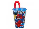 KELÍMEK S BRČKEM SPIDERMAN 430 ML, PLAST