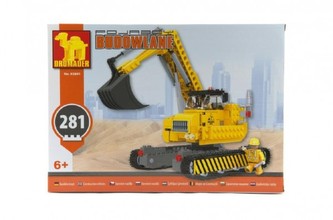 Stavebnice Dromader bagr 92891 281ks v krabici 35x25x6cm