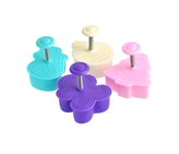 RAZÍTKO NA CUKROVÍ 4KS Á 5X5CM, VÁNOCE, PLAST, ASS