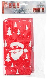 VÁNOČNÍ TAŠKA - ADVENTNÍ KALENDÁŘ 20X10X6CM, 24KS