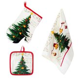 KUCHYŇ.VÁNOČNÍ SET-UTĚRKA,CHŇAPKA,RUKAVICE-STROMEK