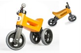 Odrážedlo oranžové FUNNY WHEELS NEW SPORT 2v1 výška sedadla nastavitelná 28/31cm nosnost 50kg 18m+