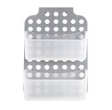 POLIČKA DO KOUPELNY ZÁVĚSNÁ 35,5X25,5X12,4CM,PLAST