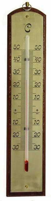 Teploměr pokojový 2 designy, od - 30°C do + 50°C, 21 x 4,5 x 0,8 cm
