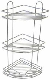 polička rohová koupelnová 23,1 x 31 x 58 cm