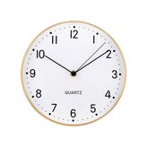 NÁSTĚNNÉ HODINY KULATÉ, PRŮM. 24,8CM, ZLATÝ RÁM
