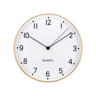 NÁSTĚNNÉ HODINY KULATÉ, PRŮM. 24,8CM, ZLATÝ RÁM
