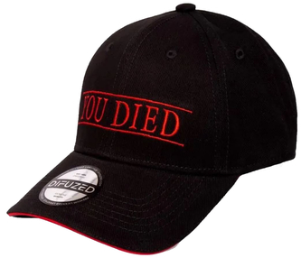 Baseballová čepice Demon's Souls: You Died (nastavitelná) černá bavlna