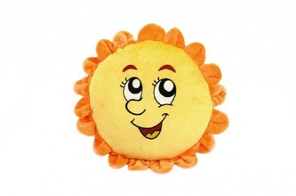 Sluníčko s obličejem plyš 42cm v sáčku 0+