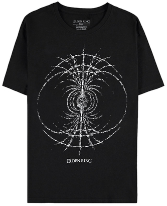 Pánské tričko Playstation|Elden Ring: Earth (XL) černá bavlna