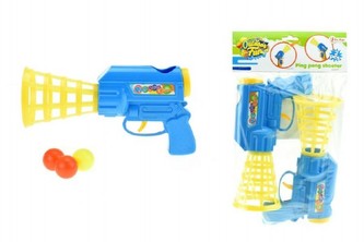 Catch ball pistole na pingpongové míčky 2ks plast 24cm v sáčku